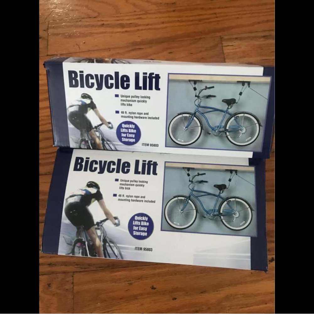 Bicycle Lift Storage System - Black